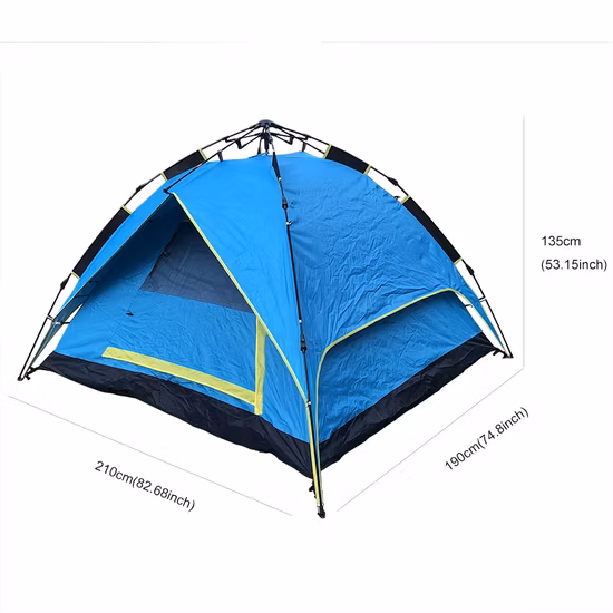 Two Person Instant Pop up Double-Layer Waterproof Family Inflatable Outdoor Camping Tent