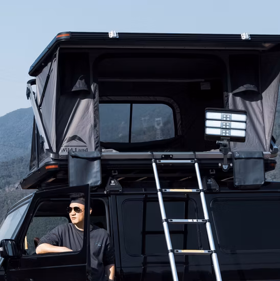 Wild Land 4WD New Style Aluminum Z-Shape Hard Shell Roof Top Tent