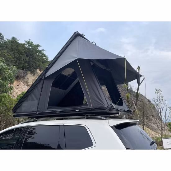 Camping Aluminum Triangle Hard Shell Roof Top Tent