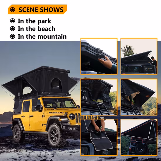 210*130*110cm Camping Automatic Pop up SUV Lightweight Hard Shell Alu Cab Roof Top Tent